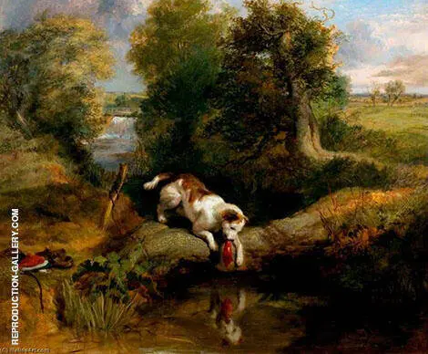 The Dog and The Shadow By Edwin Henry Landseer