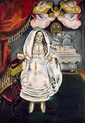 Girl at Her First Communion 1914 By Maria Blanchard