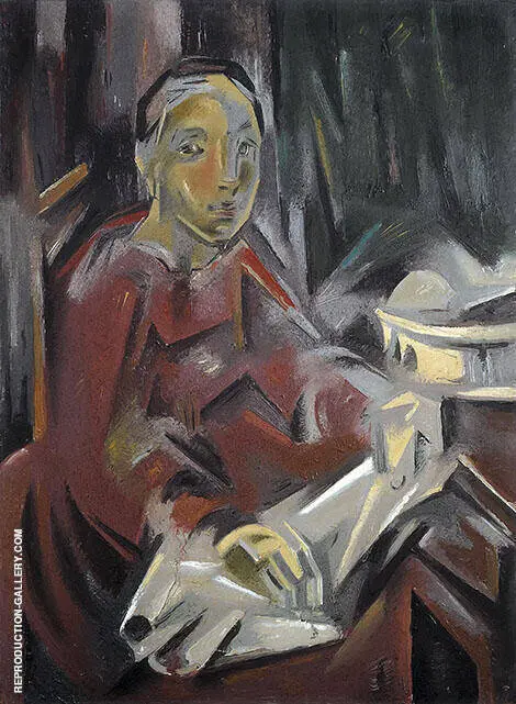 Seated Woman 1928 By Maria Blanchard