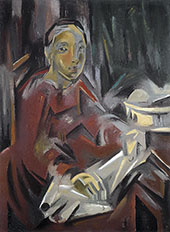 Seated Woman 1928 By Maria Blanchard