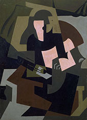 Woman with Guitar 1917 By Maria Blanchard