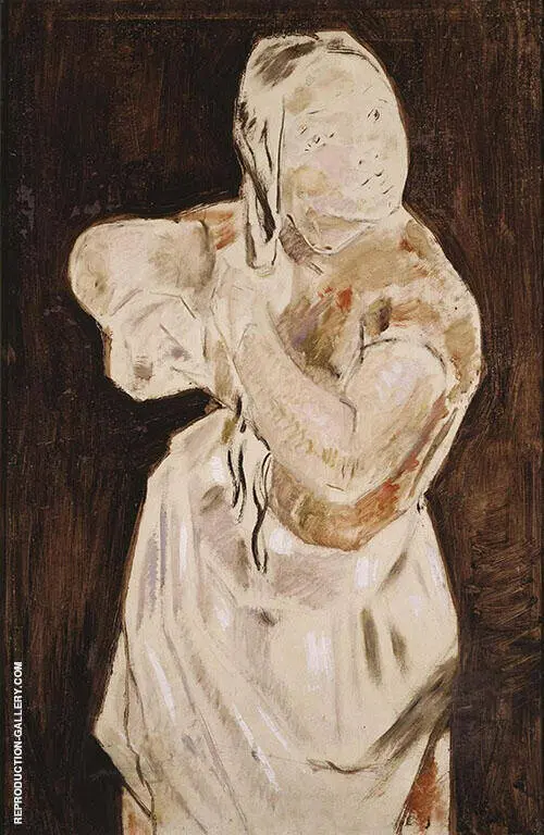 Young Woman Combing her Hair 1925 By Maria Blanchard