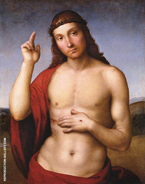 Christ Blessing 1505 by Raphael | Oil Painting Reproduction