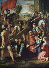 Christ Falling on The Way to Calvary 1515 By Raphael
