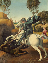 St George and The Dragon 1506 By Raphael