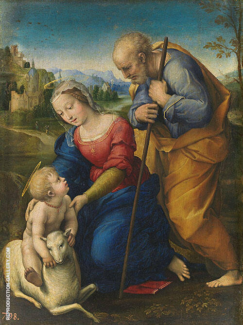 The Holy Family with a Lamb 1507 by Raphael | Oil Painting Reproduction