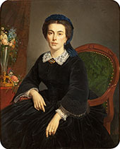 Portrait de Madame Gervais 1863 By Pierre Auguste COT