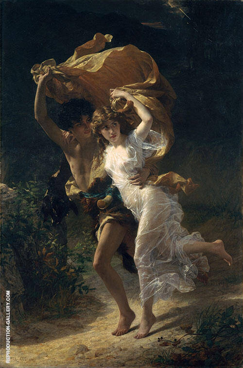 The Storm 1880 by Pierre Auguste COT | Oil Painting Reproduction