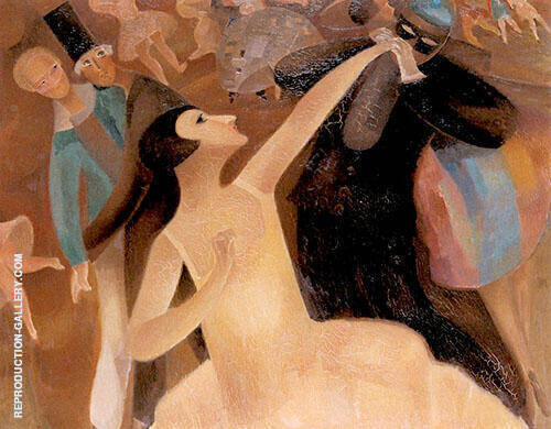 A Festive Evening 1927 by Alice Bailly | Oil Painting Reproduction