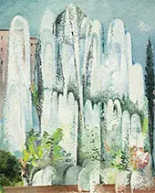 Fontaine Dans Un Jardin De Rome 1934 By Alice Bailly