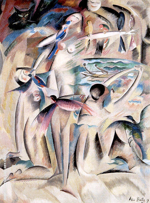Happy Omen 1919 by Alice Bailly | Oil Painting Reproduction