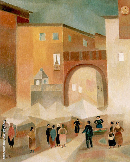 Italian Lanscape 1926 by Alice Bailly | Oil Painting Reproduction