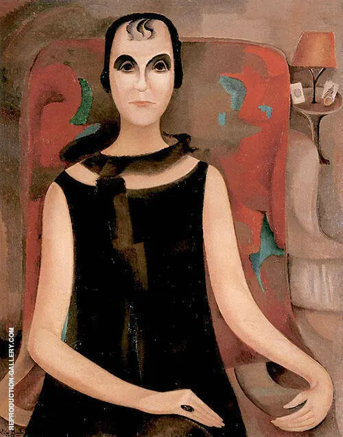 Portrait of Mlle Madeleine de Cerenville 1927 By Alice Bailly