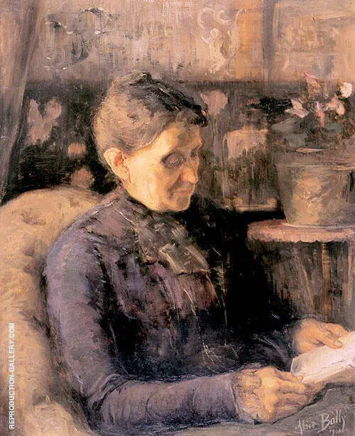 Portrait of My Mother 1900 By Alice Bailly