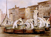 Rome Fountain No3 1934 By Alice Bailly