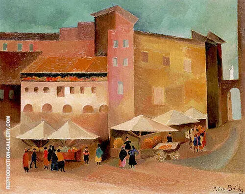 Small Italian Market 1928 By Alice Bailly