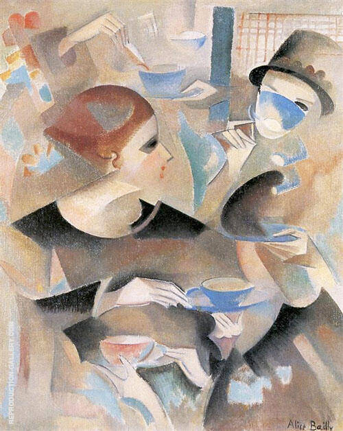 Tea Time 1920 by Alice Bailly | Oil Painting Reproduction