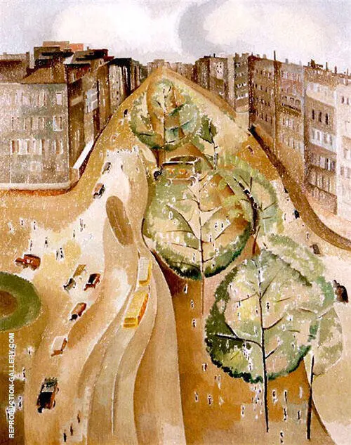 The Avenue 1921 By Alice Bailly