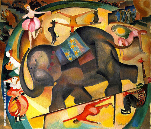 The Elephant 1922 by Alice Bailly | Oil Painting Reproduction