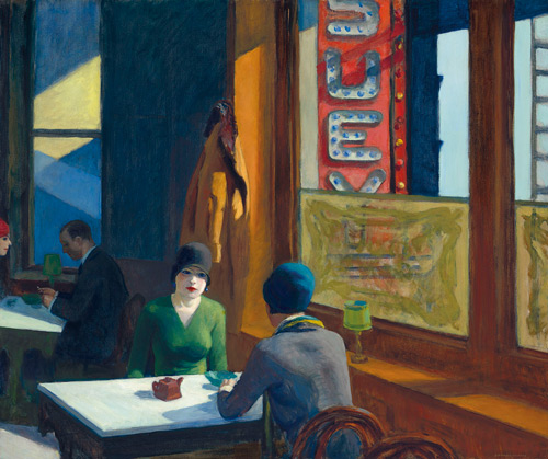Chop Suey 1929 by Edward Hopper | Oil Painting Reproduction