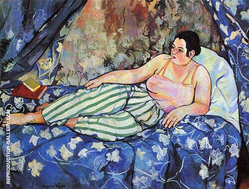 The Blue Room 1923 by Suzanne Valadon | Oil Painting Reproduction