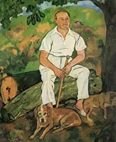 Andre Utter and His Dogs 1932 By Suzanne Valadon