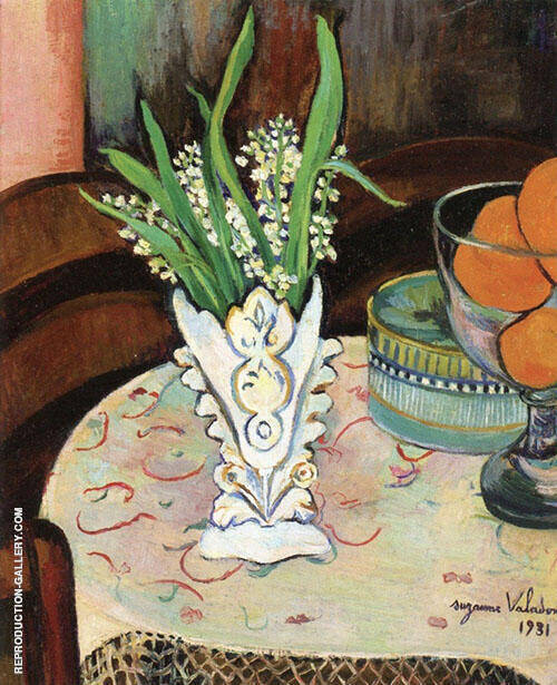 Bouquet of Lilly of The Valley in a Vase 1931 | Oil Painting Reproduction