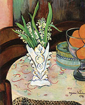 Bouquet of Lilly of The Valley in a Vase 1931 By Suzanne Valadon