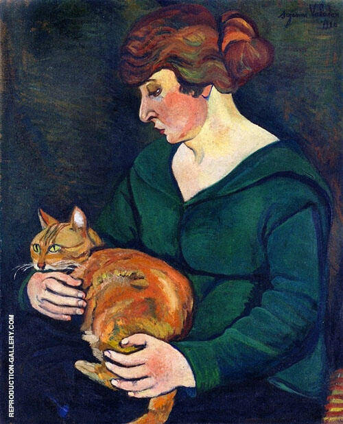 Louison and Raminou 1920 by Suzanne Valadon | Oil Painting Reproduction