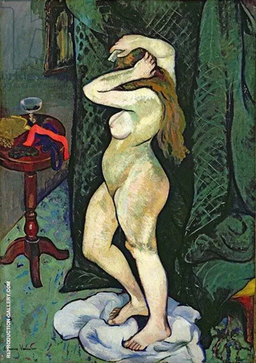 Nude Arranging Her Hair 1916 By Suzanne Valadon