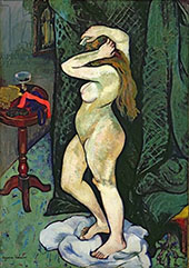 Nude Arranging Her Hair 1916 By Suzanne Valadon