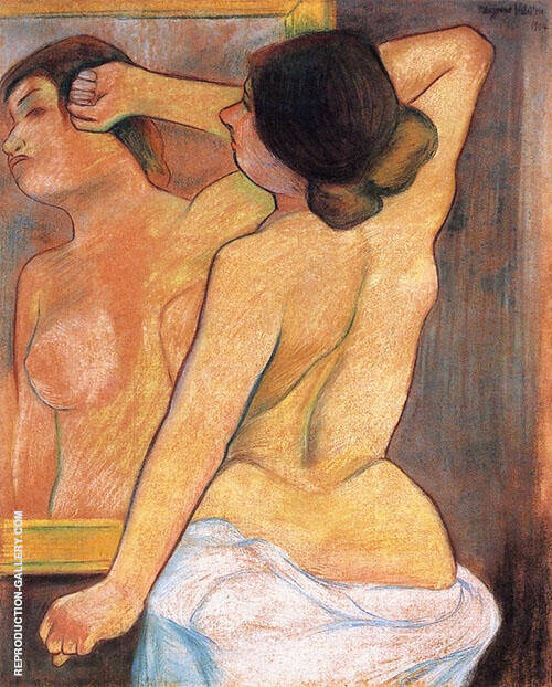 Nude from The Back in Front of a Mirror | Oil Painting Reproduction