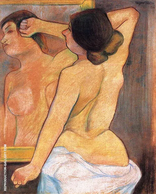 Nude from The Back in Front of a Mirror By Suzanne Valadon