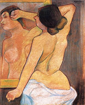 Nude from The Back in Front of a Mirror By Suzanne Valadon