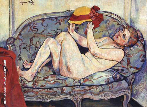 Nude Reclining on a Sofa 1928 | Oil Painting Reproduction