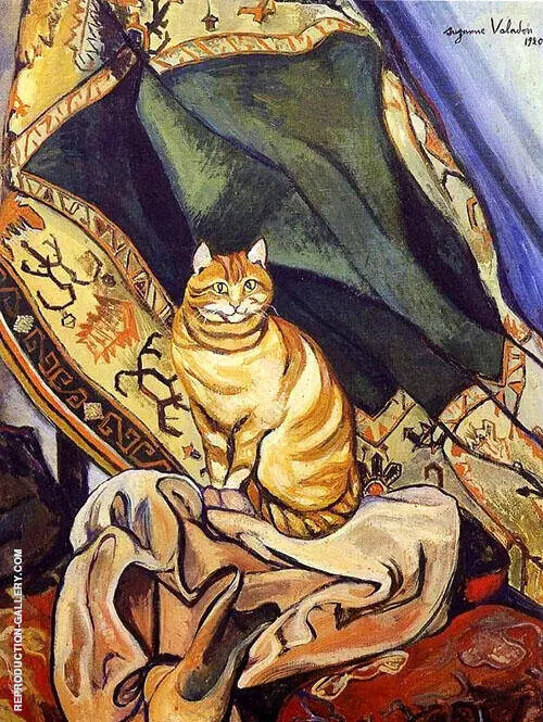 Raminou Sitting on a Cloth 1920 By Suzanne Valadon