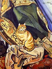 Raminou Sitting on a Cloth 1920 By Suzanne Valadon