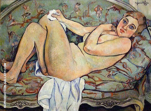 Reclining Nude 1928 by Suzanne Valadon | Oil Painting Reproduction