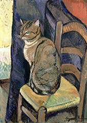Study of a Cat 1918 By Suzanne Valadon