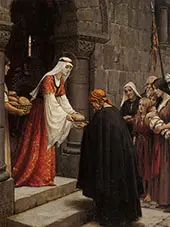 The Charity of Elisabeth of Hungary By Edmund Leighton