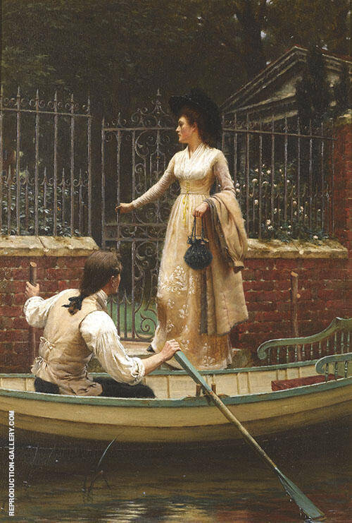 The Elopement 1893 by Edmund Leighton | Oil Painting Reproduction