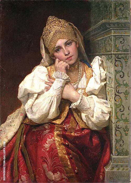 Bojar Woman By Firs Sergeyevich Zhuravlev