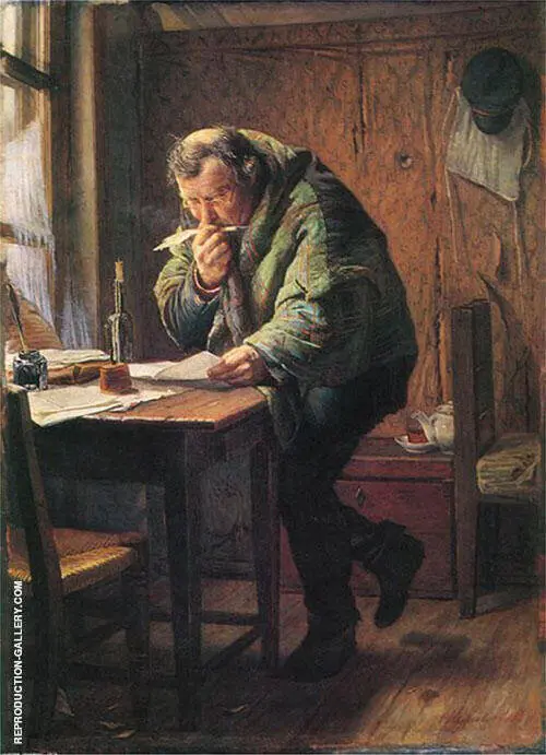 The Clerk 1884 By Firs Sergeyevich Zhuravlev