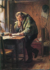 The Clerk 1884 By Firs Sergeyevich Zhuravlev