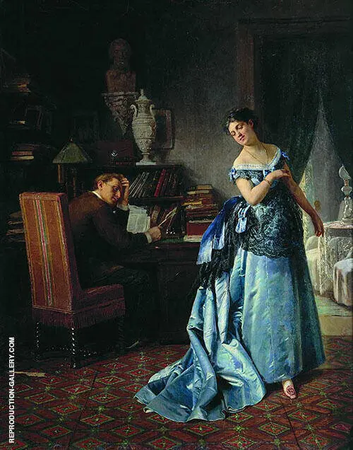 Before The Ball 1872 By Firs Sergeyevich Zhuravlev