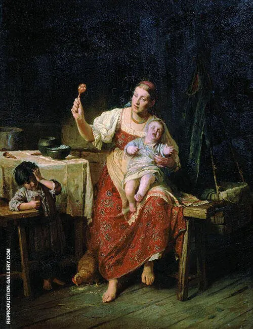 Stepmother 1874 By Firs Sergeyevich Zhuravlev
