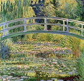 The Japanese Bridge Water Lily Pond 1899 - 2 By Claude Monet