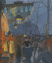 L'Avenue de Clichy Cinq Heures Du Soir 1887 By Louis Anquetin
