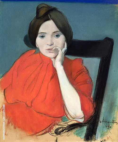 Portrait of a Woman 1890 By Louis Anquetin