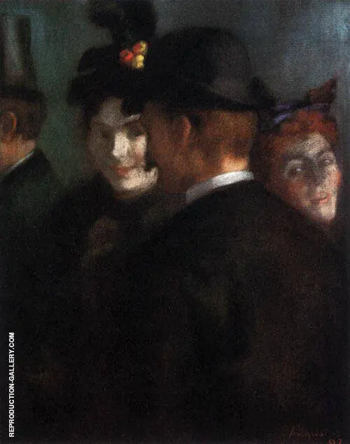 Theatre Foyer 1889 By Louis Anquetin